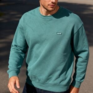 Levi's Size S Men's Forest Green Crewneck Sweater – Very Good Condition